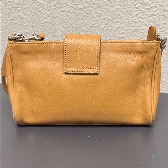 Vintage Coach Unlined Light Brown Leather Crossbody Bag- 9154 - Picture 6 of 11